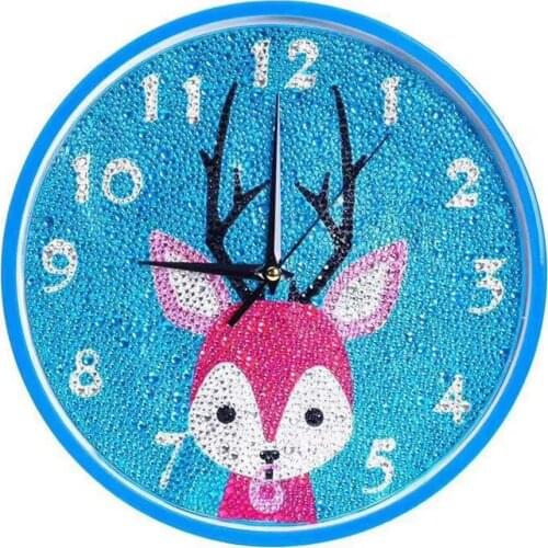 5D Diamond Embroidery Milu Deer Pattern Rhinestone Needlework Diy Diamond Painting Cross Stitch Clocks Childrens Day Gift