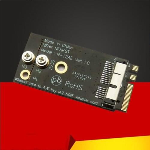 BCM94360CS2 BCM943224PCIEBT2 BCM94331CSAX BCM94331CD BCM94360CS BCM943602CS Wireless Card to NGFF M.2 Key A/E Adapter for Mac OS