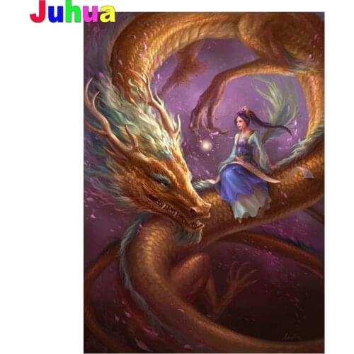 Dragon Full Drill 5D DIY Diamond Painting Anime animal Diamond Embroidery mosaic diamond Stitch home Decor dropshipping