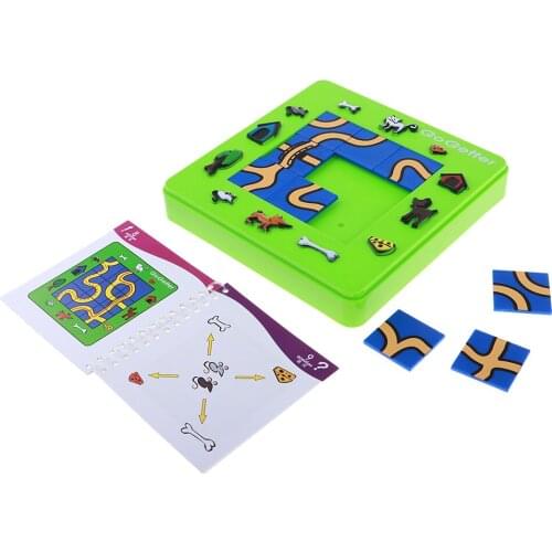 Puzzle Maze Cute Cartoon Animals Board Game Go Better Cat & Mouse Game Kids Toy