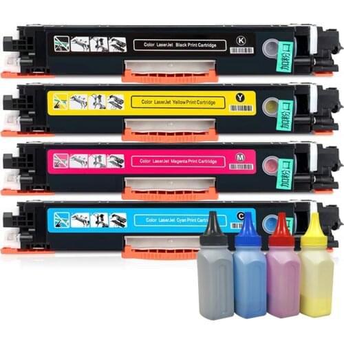 11.11 Cartridge 729 For Canon 7018C toner Cartridge +4 bottle color powder for 7010 7010C 7018 LBP7010C LBP7018 CRG729/329/129