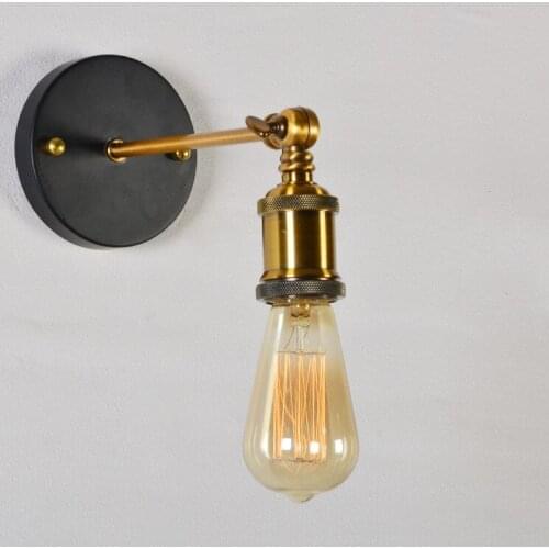 Chinese antique industrial wind wall lamp personality coffee bar bar balcony bedroom restaurant iron art wall lamp