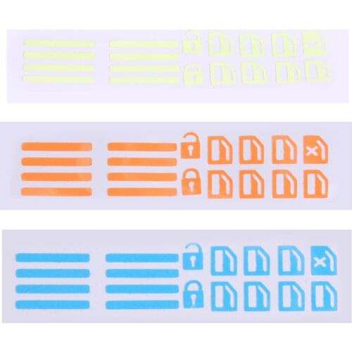 Car Door And Window Button Reminder Sticker Car Styling Car Door And Window Lift Window Button Luminous Sticker