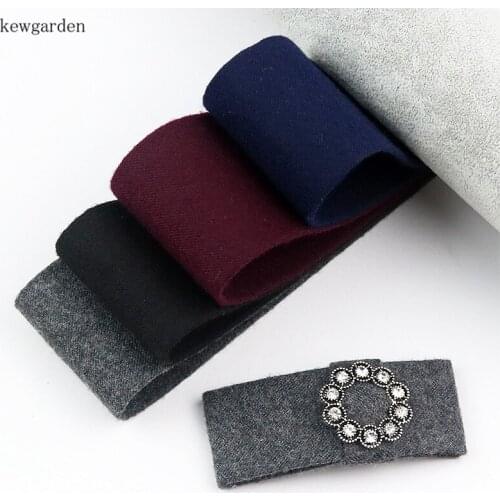 Kewgarden 50mm 5cm Cotton Layering Cloth Ribbons DIY Bowknot Satin Ribbon Handmade Tape Riband 3m/lot