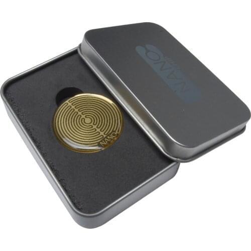 Hot Selling! Nano Against EMF Scalar Shield Anti Radiation Phone Sticker Round Golden Sticker