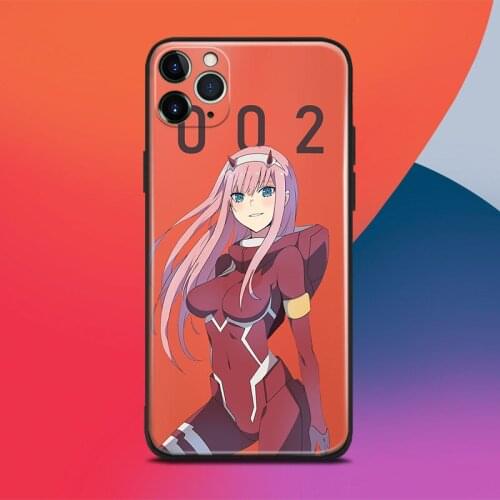 Darling in the franxx zero two anime For iPhone se 6 6s 7 8 plus x xr xs 11 pro max soft silicone phone case cover shell