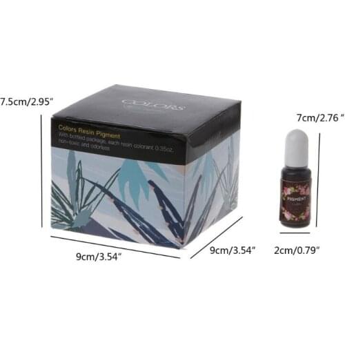 20 Color Epoxy Resin Pigment Kit Liquid Epoxy Resin Colorant Dye Jewelry Making HX6D