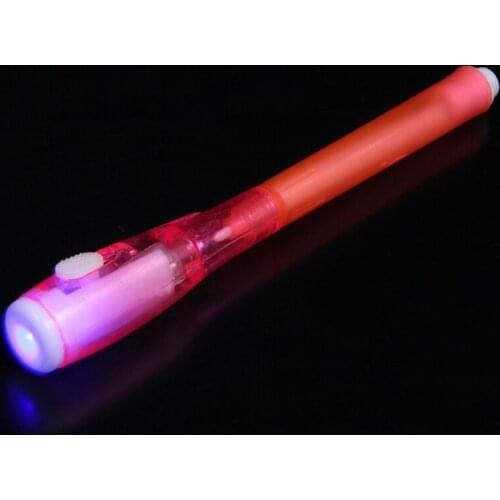 Invisible Ink Pen Built in UV Light Magic Marker Spy Secret Message Tool Set New