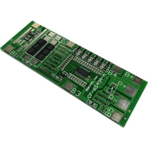6S 40A 22V24V BMS Board/Lithium Battery Protection Board with balanced power tools Solar lighting Integrated BMS