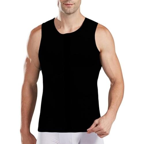 Dropshipping Slimming Belt Belly Men Slimming Vest Body Shaper Neoprene Abdomen Fat Burning Shapewear Waist Sweat Corset 2021