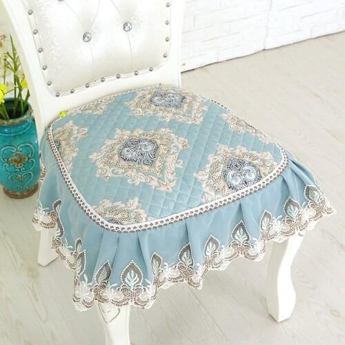 European Royal Luxury Lace Chair Cushion Stool Seating Washer Mats Seat Cushions Chair Case Home Decoration