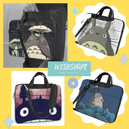 Totoro Laptop Bag Case Shockproof Soft Computer Bag Business Clutch Laptop Pouch