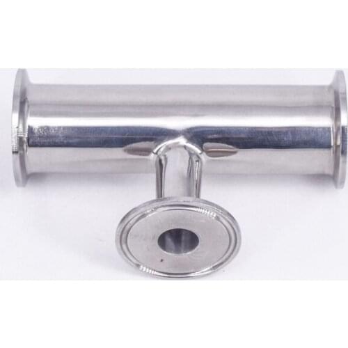 89mm x 38/51/63/76mm Pipe OD 3.5" x 1.5" 2" 2.5" 3" Tri Clamp Reducer Tee 3 Way SUS 304 Stainless Sanitary Fitting Homebrew Beer