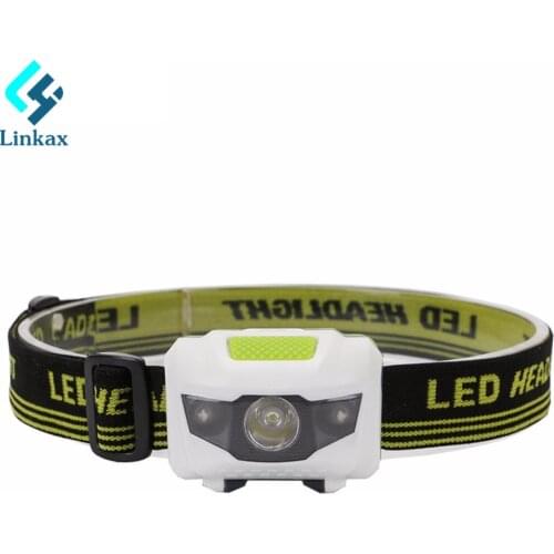 Waterproof 4-mode Headlight Headlamp White+Red LED Torch Lanterna with Headband AAA for Outdoor Camping Fishing Hunting