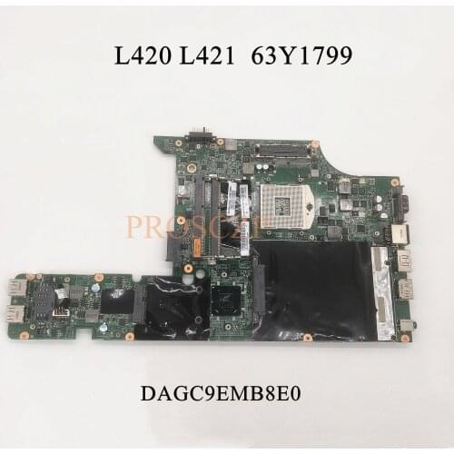 High quality For LENOVO Thinkpad L420 L421 63Y1799 DAGC9EMB8E0 Laptop motherboard 100% working well