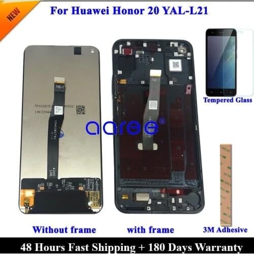 Tested Original LCD Display For Huawei Honor 20 LCD For Huawei Nova 5T LCD Display LCD Screen Touch Digitizer Assembly