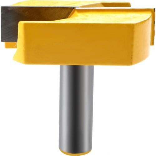 1/2 Inch Shank 2-1/4" Diameter Bottom Cleaning Router Bit Woodworking Milling Cutter Cutting Tools for MDF Solid Wood