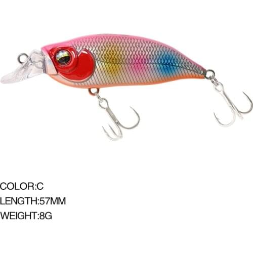 1PCS Small Minnow Fishing Lures Jig 57mm/8g Artificial Lifelike Floating CrankBait Wobblers for Pike Bass Tackle Pesca Hard Bait