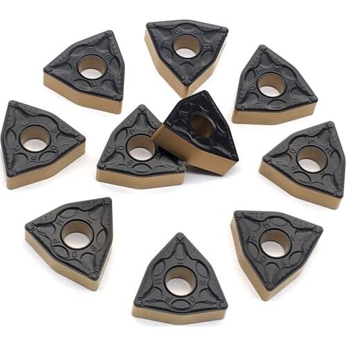10PCS WNMG080408 PM 4325 WNMG432 Lathe Cutter Tool External Turning Tools Cermet Grade Carbide Insert WNMG 080408 Turning Insert