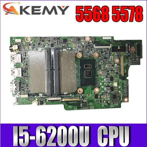 15296-1 Laptop motherboard for Dell 13-5368 15-5568 original mainboard I5-6200U