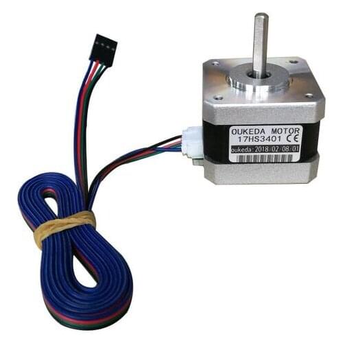 17HS3401 4-lead Nema 17 Stepper Motor 42 motor 42BYGH 1.3A CE ROSH ISO CNC Laser and 3D printer