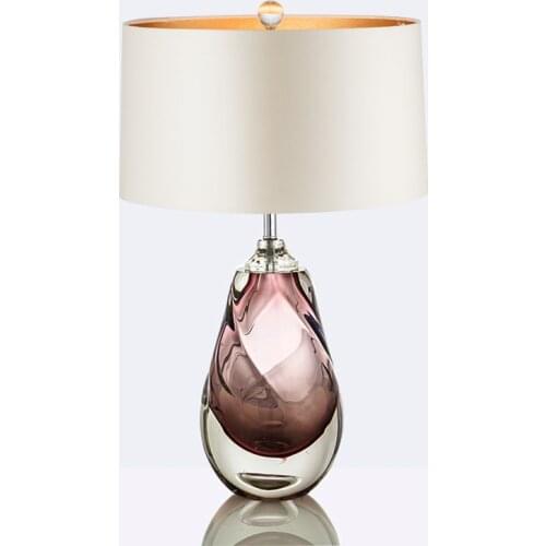 36x65cm Nordic Luxury Glazed Crystal Table Lamp Creative Designer Sample Room Hotels Bedside Lamp Home Decorative Table Lamp