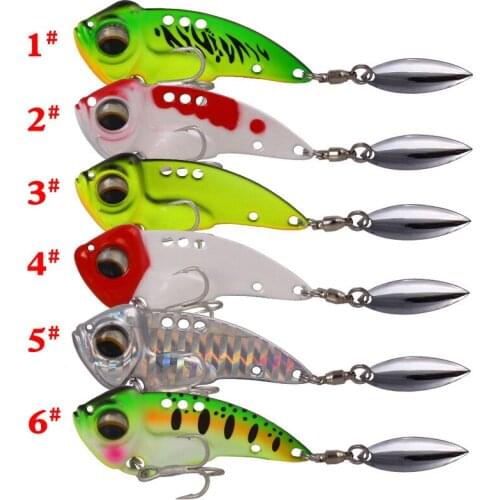 6Pcs Metal VIB Blade Lure 8.5g 12.5g 17g Sinking Vibration baits Artificial Vibe for Bass Pike Perch Fishing Wobblers