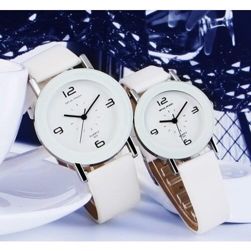 Womens Casual Quartz Leather Band Watch Analog Wrist Watch Women Luxury Bracelet Fashion 2021 Couples Life Waterproof Watch