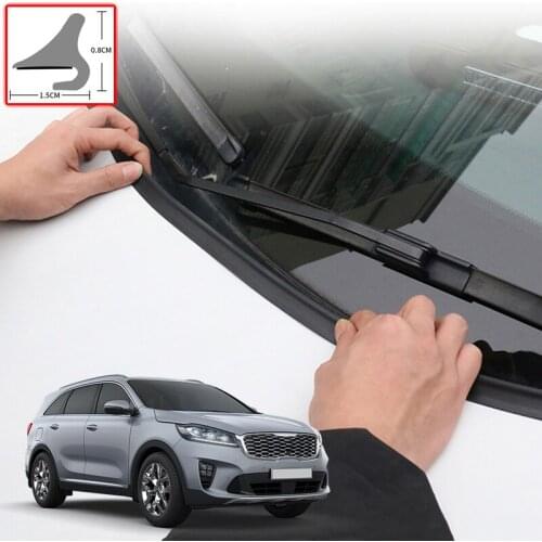 For Kia Sorento 2018-2021 DIY Car Seal Strip Windshied Spoiler Filler Protect Edge Weatherstrip Strip Sticker Auto Accessories