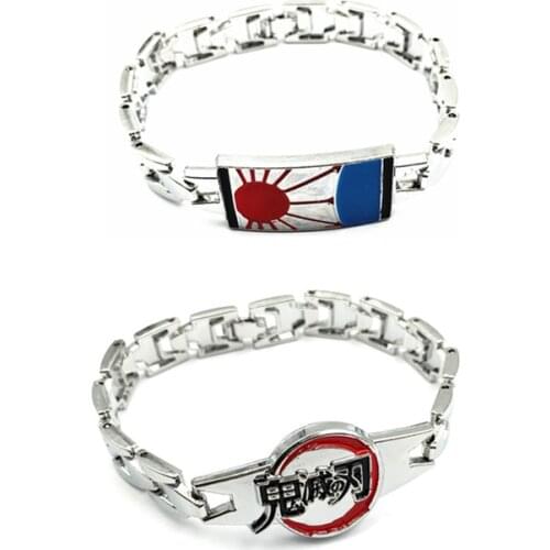 Hot Anime Demon Slayer:Kimetsu No Yaiba Alloy Bracelet For Fans Bracelets Gifts Jewelry