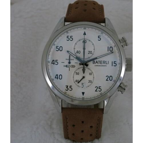 Original Top Luxury Brand Casual Chronograph Mens Watches Japanese Quartz Watches stainless steel case tag A122