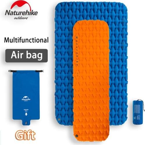 Naturehike 2019 New inflatable camping mat bed single person double person air pad mattress sleeping pad with waterproof air bag