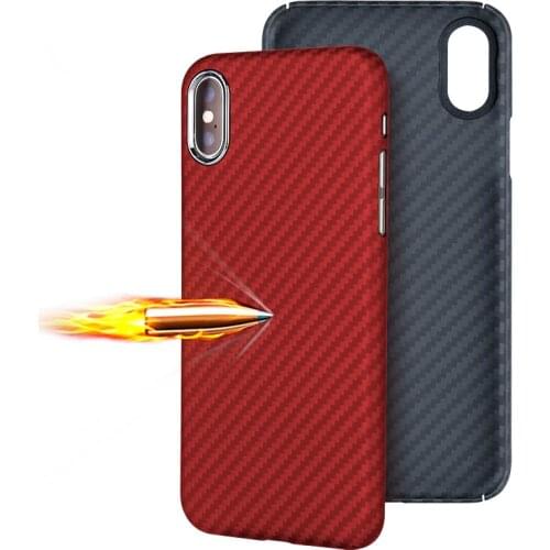 Full Protection Aramid Fiber Case for iPhone X Shockproof Anti-knock Phone Case Cover For iPhone X Luxury Cover Bag