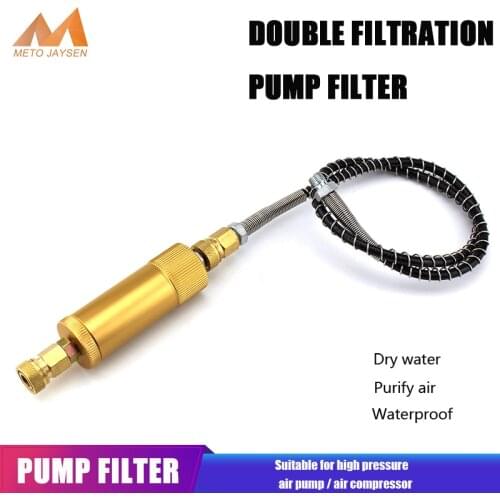PCP Hand Pump Air Filter Filtering with M10x1 Thread Quick Connector Paintball Water-Oil Separator 50cm High Pressure Hose