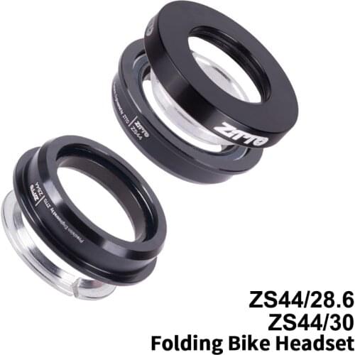 Folding Bicycle ZS44 Headset 44mm Bike Steering CNC 1 1/8"28.6mm Straight Tube fork Integrated Angular Contact Bearing