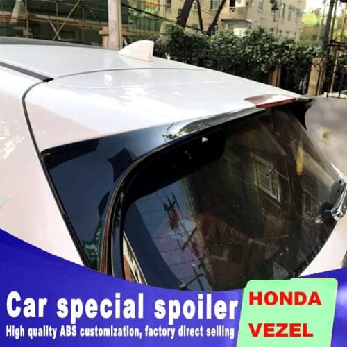 2014 to 2016 new design High-end configuration for honda VEZE spoiler high quality rear window roof spoiler by primer