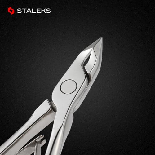STALEKS Stainless Steel Toenail Cuticle Nipper High Precision Dead Skin Scissor Nail Cuticle Scissor Plier Manicure Tool NE-72-5