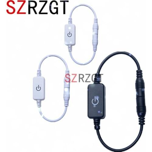 LED Dimmer DC 12V-24V/3A for Single Color Led Strip Touch Switch On/Off Dimmer Black/White