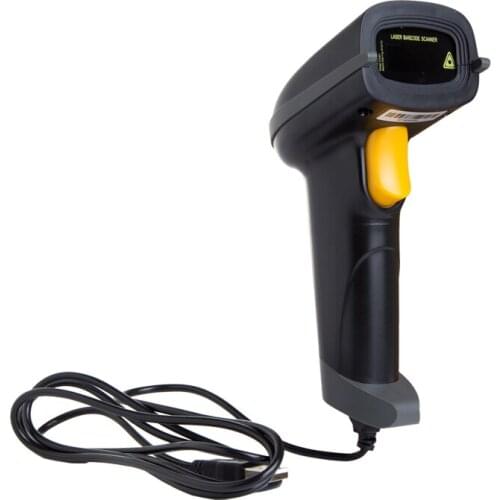 USB Laser Barcode Scanner Wired Handheld Bar Code Scanner Reader Black
