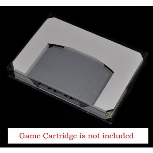 Xunbeifang For N64 Carton Inner Inlay Insert Tray PAL & NTSC for N 64 CIB Game Cartridge with plastic PET Protector Case