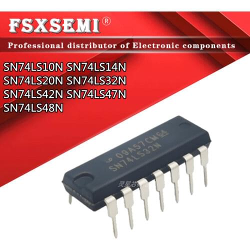 10pcs SN74LS47N DIP16 74LS47 DIP-16 HD74LS47P BCD to 7-Segment Decoder/Driver IC