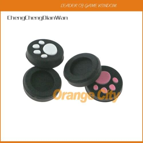 10pcs/lot=5pairs cat paw thumb stick joystick cover grips caps skin for ps vita psv1000 psv2000 psvtia1000 2000