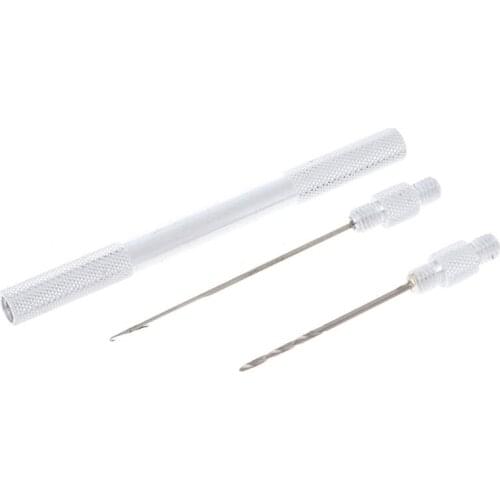 1 Set 2 in 1 Carp Fishing Drill Hook Boilie Hair Rig Hook Baiting Tools New