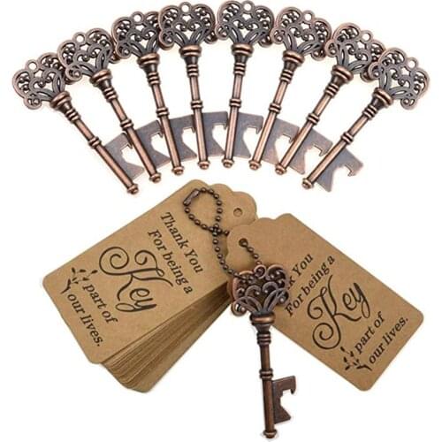 20pcs/set Vintage Alloy Bottle Opener Pendant Creative Gift Advertising Promotion Beer Bottle Key Opener Tags Gifts Decoration