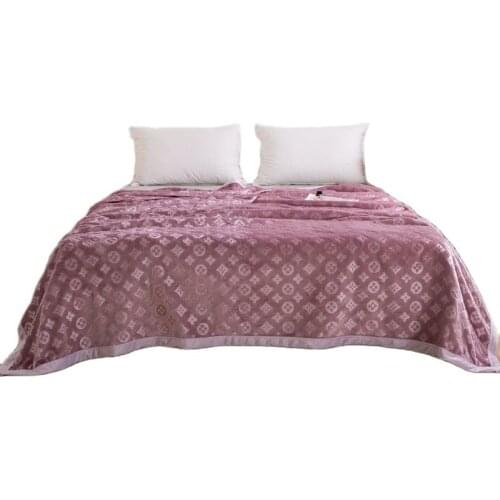 2021 Thick Coral Cover Warm Soft Blankets Throw for Sofa