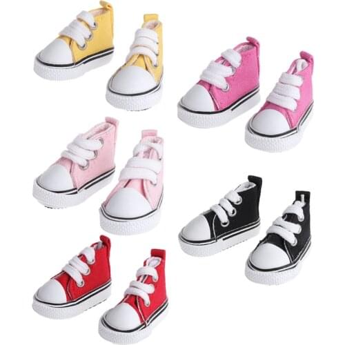 5cm Doll Shoes Accessories Canvas Fashion Summer Toys Mini Sneakers Denim Boots