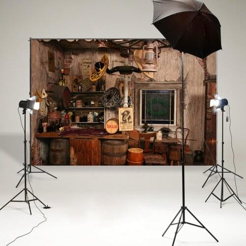 BEIPOTO Wild west interior backdrop photo booth props photography background Portrait photographic studio props Retro B-867