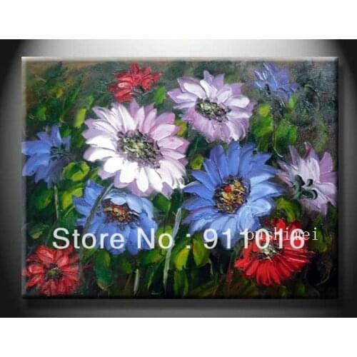 Free Shipping Home Decor Modern Picture Biggest Flower For Love On Canvas Oil Painting Handmade Wall Art Knife Picture