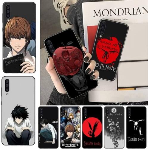 Anime Manga Death Note Notebook Coque Shell Phone Case For Samsung A20 A30 30s A40 A7 2018 J2 J7 prime J4 Plus S5 Note 9 10 Plus
