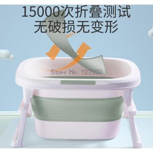 Baby Bath Tub Baby Bath Tub Children Bath Bucket Swimming Bucket Household Folding Bath Bucket Bath Bucket Newborn Large